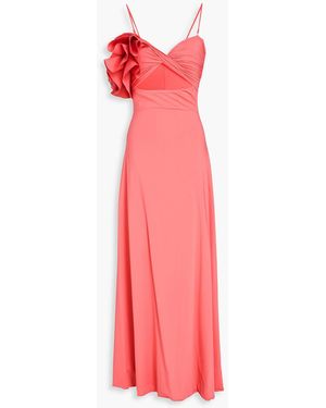 Maygel Coronel Cavalieri Cutout Stretch-Jersey Maxi Dress - Pink