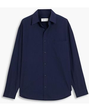 Matteau Cotton-Poplin Shirt - Blue