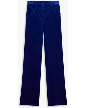 Alberta Ferretti Schlaghose aus samt - Blau