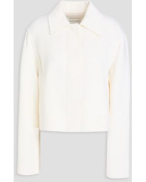 Loulou de Saison Zhanna Wool And Cashmere-Blend Felt Jacket - White