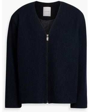 LE17SEPTEMBRE Wool-Blend Bouclé Jacket - Blue