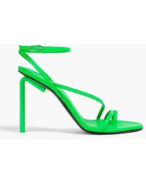 Off-White c/o Virgil Abloh Allen Neon Leather Sandals - Green