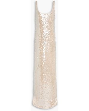 Jonathan Simkhai Bex Sequined Crochet-Knit Maxi Dress - White
