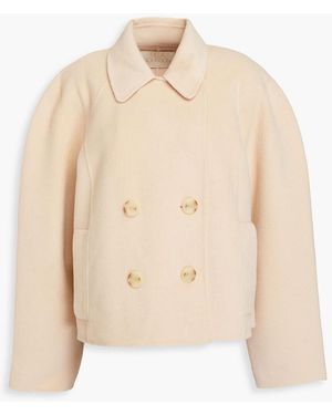 Ulla Johnson Coralie Double-breasted Wool-blend Felt Jacket - Natural