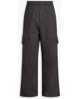 Moncler Cotton Cargo Trousers - Black