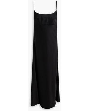 Theory Satin Maxi Dress - Black