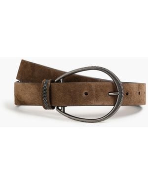 Brunello Cucinelli Gürtel aus veloursleder - Braun