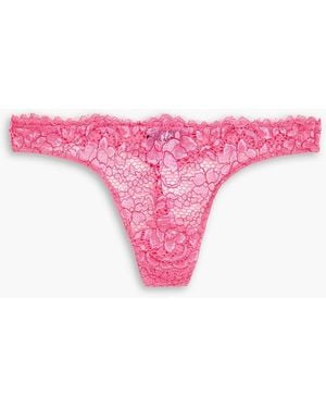 Cosabella Pret a porter tief sitzender string aus stretch-spitze - Pink
