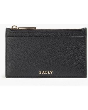 Bally Pebbled-Leather Cardholder - Black