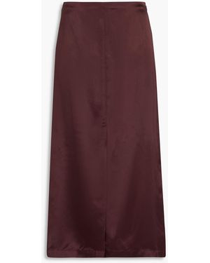 Loulou Studio Lys Silk-blend Midi Skirt - Purple