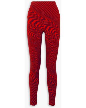 Aztech Mountain Ed Curtis Jacquard-knit leggings - Red