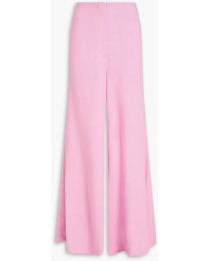 Nanushka Tweed Wide-Leg Trousers - Pink