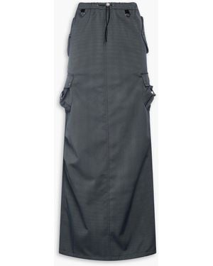 Coperni Herringbone Twill Maxi Skirt - Grey