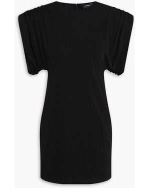Wardrobe NYC Sheath Ruched Jersey Mini Dress - Black