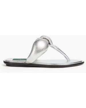 PUCCI Padded Leather Sandals - White