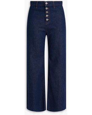 Veronica Beard Grant hoch sitzende jeans mit weitem bein - Blau