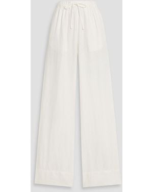 Alex Mill Riley Linen Straight-Leg Pants - White