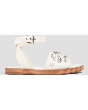 3.1 Phillip Lim Nadine Embellished Leather Sandals - White