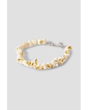 Acne Studios Popcorn-Tone Resin Necklace - White