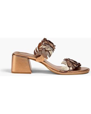 FARM Rio Monstera Sandals - Metallic
