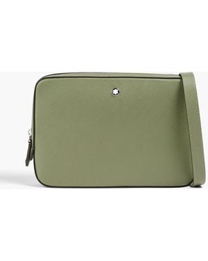 Montblanc Sartorial messenger bag aus strukturiertem leder - Grün
