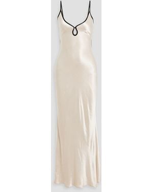 Bec & Bridge Cedar City Satin-Crepe Maxi Dress - White
