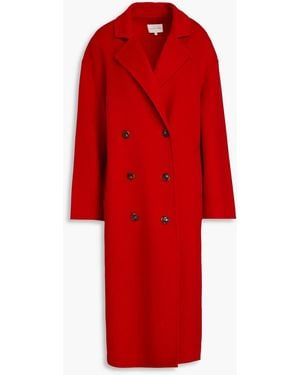 Loulou de Saison Borneo Double-Breasted Wool And Cashmere-Blend Felt Coat - Red