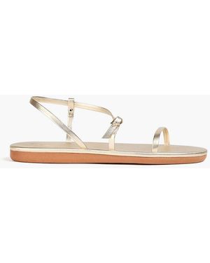 Ancient Greek Sandals Niove Leather Slingback Sandals - White