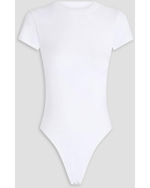 RE/DONE Stretch Cotton-blend Jersey Bodysuit - White