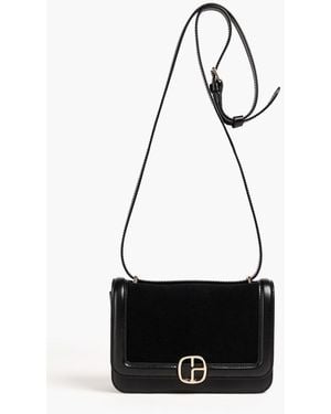 Claudie Pierlot Leather And Suede Cross-body Bag - White