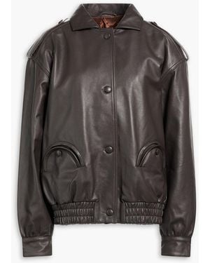 Blazé Milano Charlie Leather Biker Jacket - Black