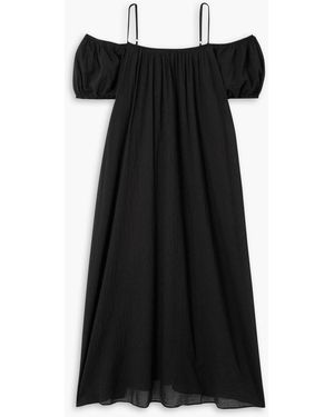 Skin Bronagh Cotton-voile Kaftan - Black