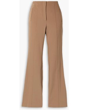 Veronica Beard Azariah Stretch-crepe Flared Trousers - Natural