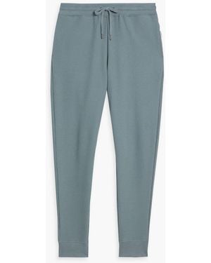 Onia Waffle-Knit Cotton-Blend Joggers - Blue