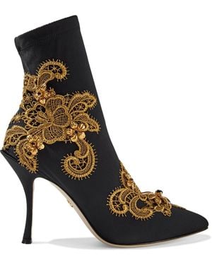 Dolce & Gabbana Lori Sock Ankle Boots