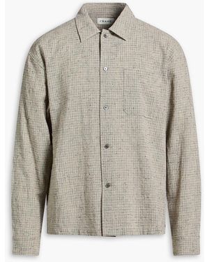FRAME Cotton And Linen-Blend Shirt - Grey