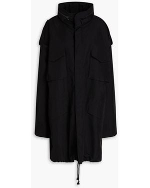 Maison Margiela Crepe Hooded Parka - Black