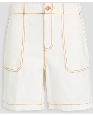 Tory Burch Denim Shorts - Natural