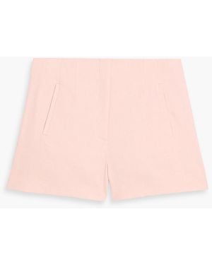 Veronica Beard Jazmin Linen-Blend Twill Shorts - Pink