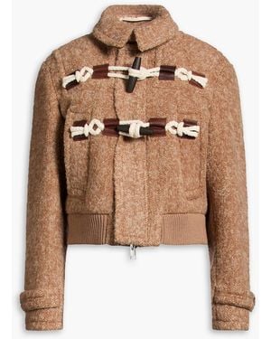 S.S.Daley Cropped Alpaca-blend Bomber Jacket - Natural