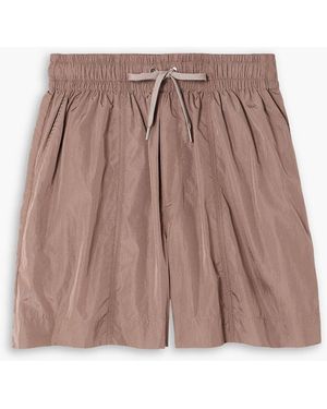 Varley Ralph Metallic Shell Shorts - Brown