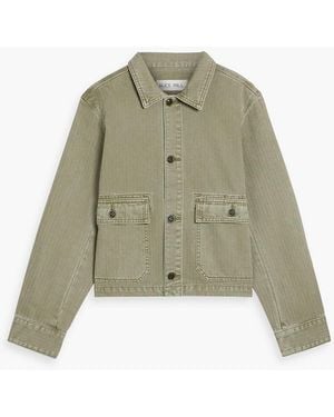 Alex Mill Marfa Herringbone Cotton Jacket - Green