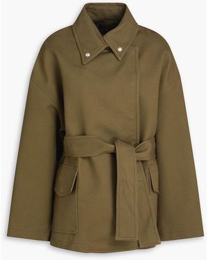 Rag & Bone Rue Belted Cotton-Gabardine Jacket - Green