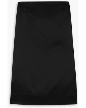 Esse Studios Mono Column Strapless Satin Mini Dress - Black