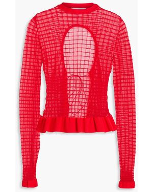 Cecilie Bahnsen Gro Tie-Back Knitted Jumper - Red