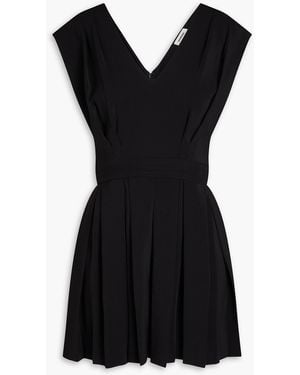 Sandro Playsuit aus crêpe mit falten - Schwarz