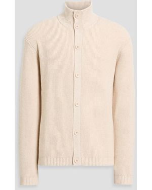 PAIGE Groveland Ribbed Cotton And Wool-Blend Cardigan - Natural