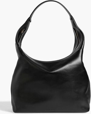 Loulou de Saison Jacinda Leather Shoulder Bag - Black