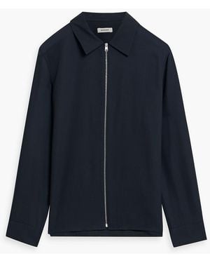 Sandro Crepe Jacket - Blue
