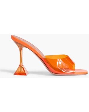 AMINA MUADDI Lupita 95 Pvc Mules - Orange